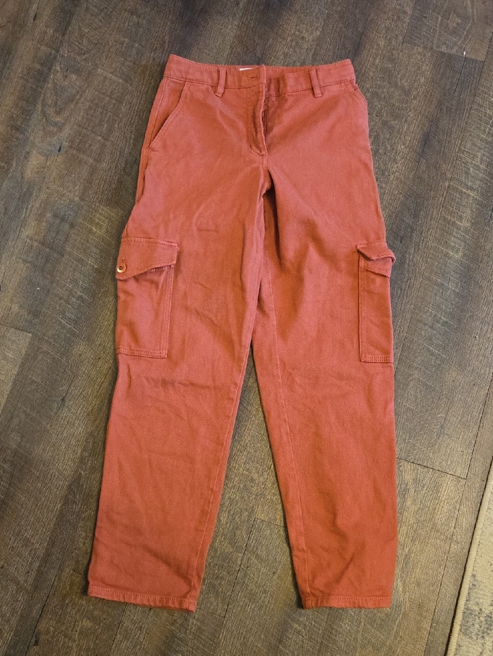 Wifred Free Women's Straight Leg Cargo Jeans in Rust